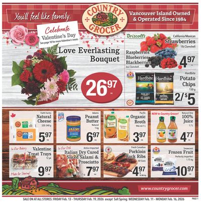 Country Grocer Flyer February 13 to 19