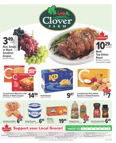 Clover Farm (ON) Flyer February 12 to 18
