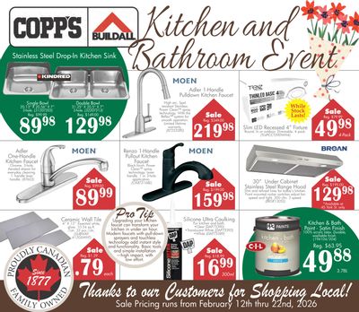 COPP’s Buildall Flyer February 12 to 22