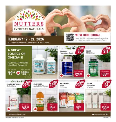 Nutters Everyday Naturals Flyer February 12 to 21