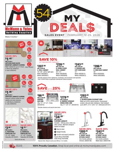 McMunn & Yates Building Supplies Flyer February 12 to 25