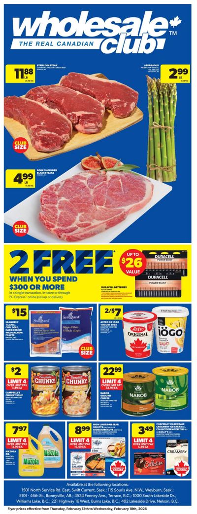 Real Canadian Wholesale Club Flyer February 12 to 18