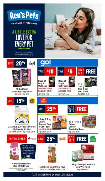 Ren's Pets Flyer February 12 to 18