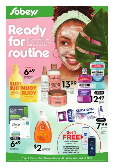 Sobeys (ON) Health & Beauty Flyer February 12 to March 18