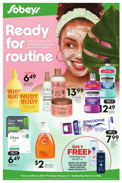 Sobeys (ON) Health & Beauty Flyer February 12 to March 18