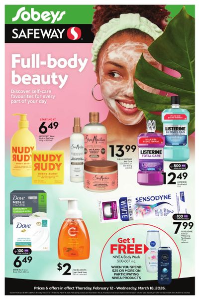 Sobeys/Safeway (AB, SK, MB) Health & Beauty Flyer February 12 to March 18