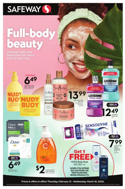 Safeway Health & Beauty Flyer February 12 to March 18