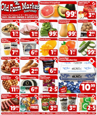 The Old Farm Market (Courtenay) Flyer February 12 to 18