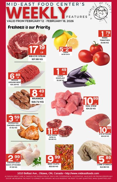 Mid-East Food Centre Flyer February 12 to 18
