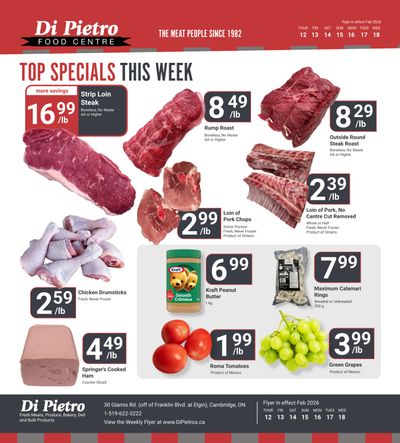 Di Pietro Food Centre Flyer February 12 to 18