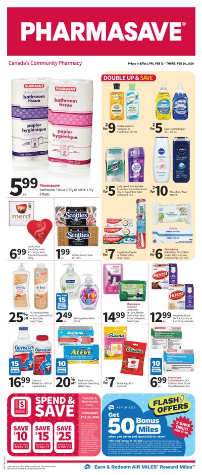 Pharmasave (ON & West) Flyer February 13 to 26