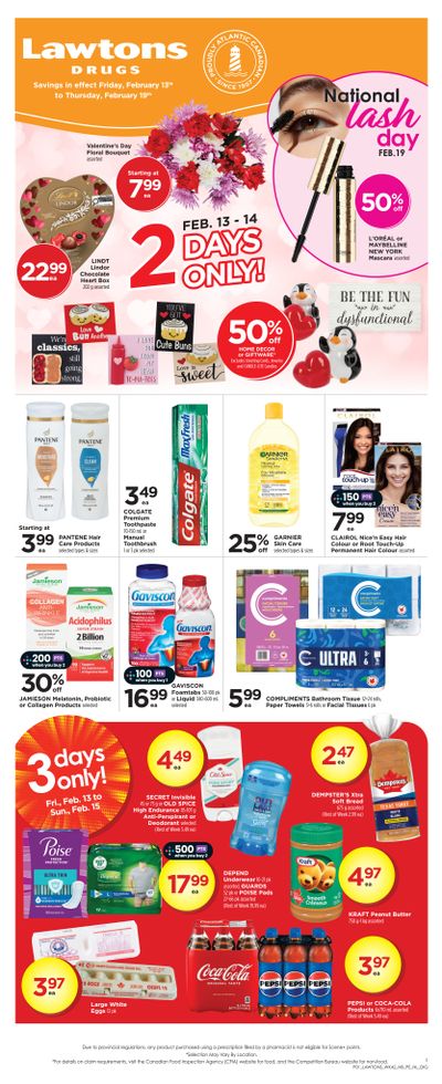 Lawtons Drugs (NB, PE, NL) Flyer February 13 to 19