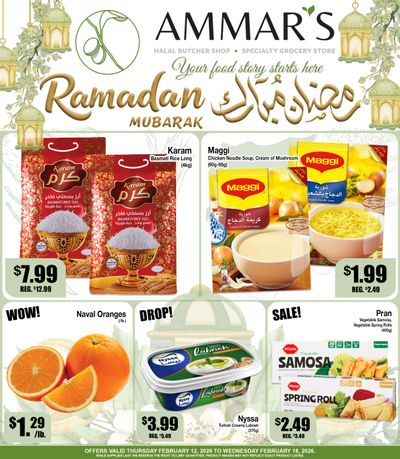 Ammar's Halal Meats Flyer February 12 to 18
