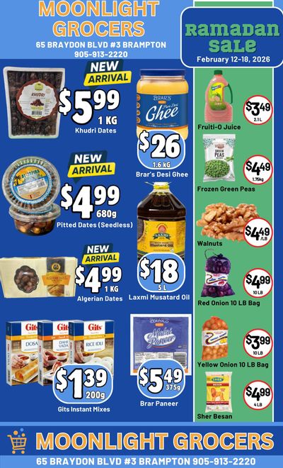 Moonlight Grocers Flyer February 12 to 18