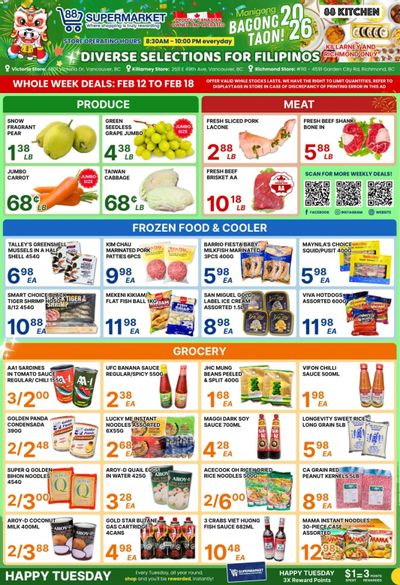 88 Supermarket Flyer February 12 to 18
