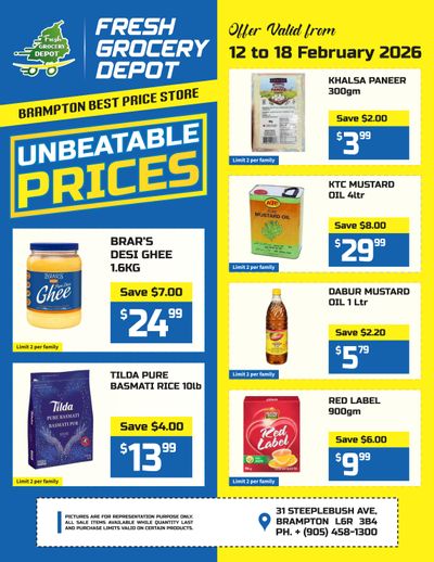 Fresh Grocery Depot Flyer February 12 to 18