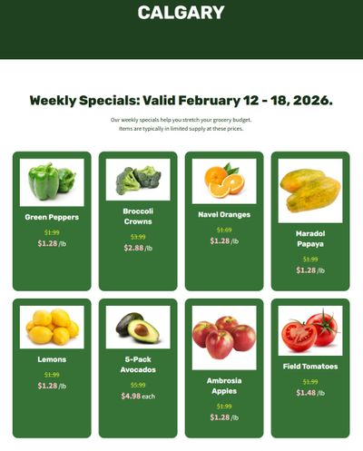 H&W Produce Flyer February 12 to 18