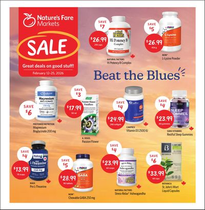 Nature's Fare Markets Flyer February 12 to 25