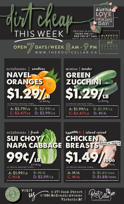 The Root Cellar Flyer February 12 to 18