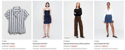 Gap Canada Long Weekend Event: 40-60% off Select Styles + Extra 50% off Clearance