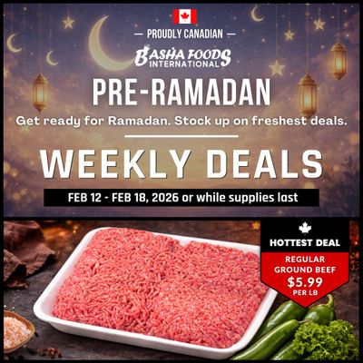 Basha Foods International Flyer February 12 to 18
