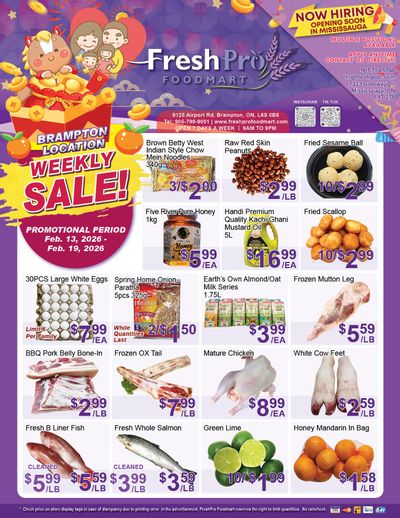 FreshPro Foodmart (Brampton) Flyer February 13 to 19