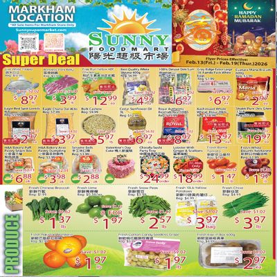 Sunny Foodmart (Markham) Flyer February 13 to 19