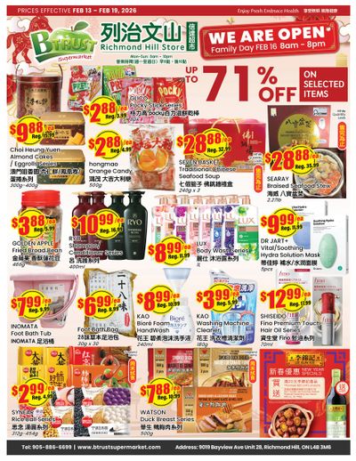 Btrust Supermarket (Richmond Hill) Flyer February 13 to 19