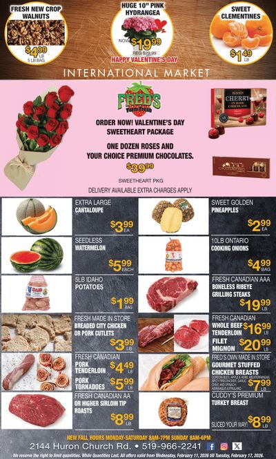 Fred's Farm Fresh Flyer February 11 to 17