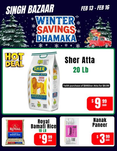 Singh Bazaar Flyer February 13 to 16