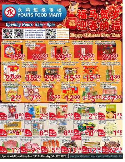 Yours Food Mart Flyer February 13 to 19