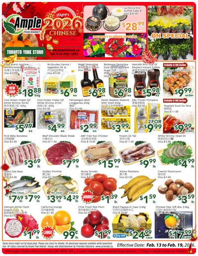 Ample Food Market (North York) Flyer February 13 to 19