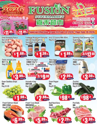 Fusion Supermarket (Scarborough) Flyer February 13 to 19