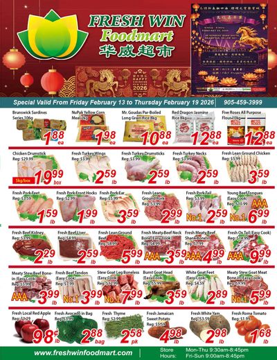 Fresh Win Foodmart Flyer February 13 to 19