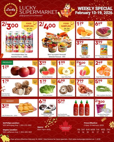 Lucky Supermarket (Winnipeg) Flyer February 13 to 19