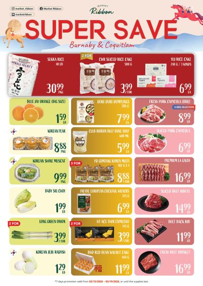 Market Ribbon Flyer February 13 to 19