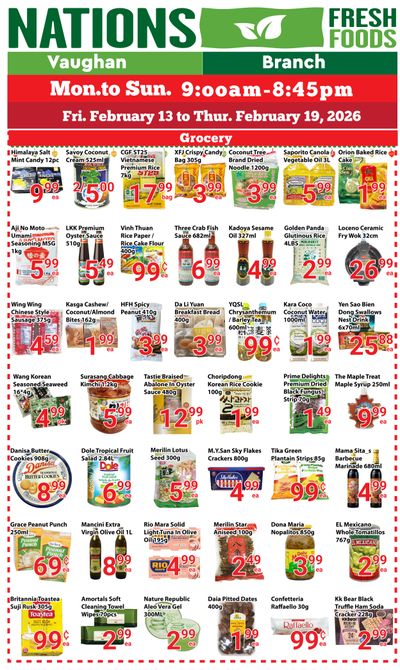 Nations Fresh Foods (Vaughan) Flyer February 13 to 19