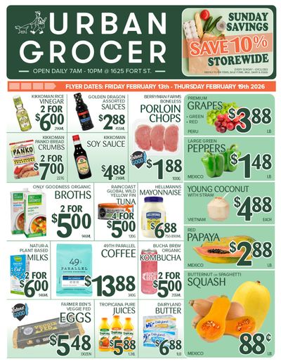 Urban Grocer Flyer February 13 to 19