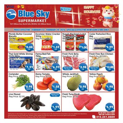 Blue Sky Supermarket (North York) Flyer February 13 to 19