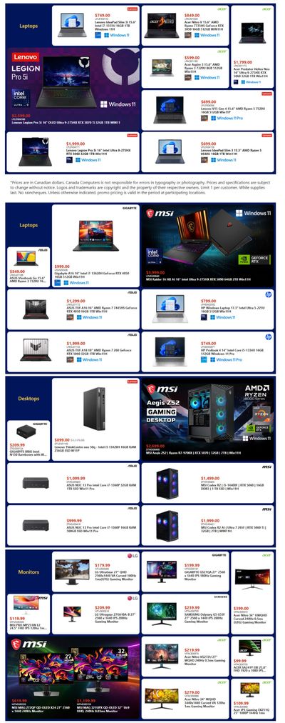 Canada Computers Flyer February 13 to 19