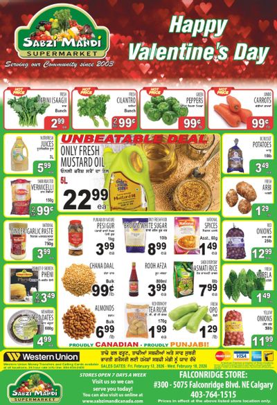 Sabzi Mandi Supermarket (Calgary) Flyer February 13 to 18