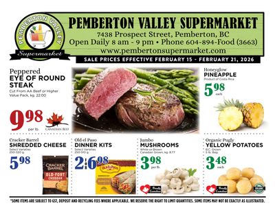 Pemberton Valley Supermarket Flyer February 15 to 21