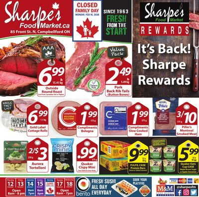 Sharpe's Food Market Flyer February 12 to 18