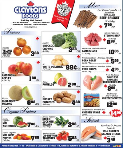 Claytons Heritage Market Flyer February 13 to 19