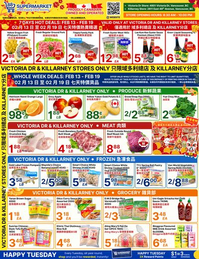 88 Supermarket Flyer February 13 to 19