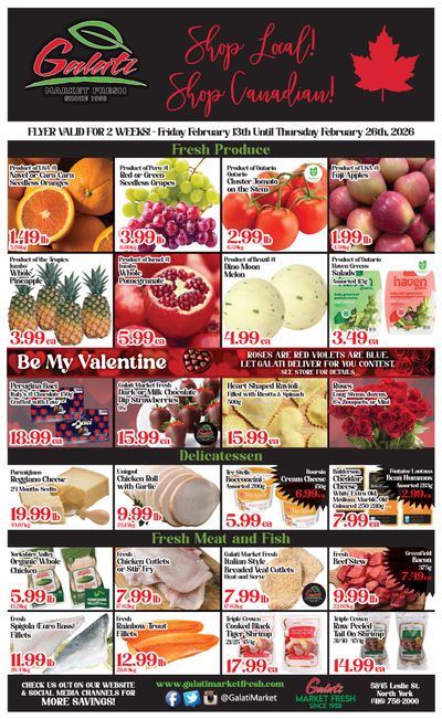 Galati Market Fresh Flyer February 13 to 26