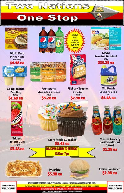 Two Nations One Stop Flyer February 13 to 19