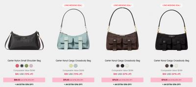 Kate Spade Outlet Canada: up to 70% off Almost Everything + Extra 20% off + Extra 10% off