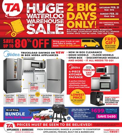 TA Appliances Flyer February 21 and 22