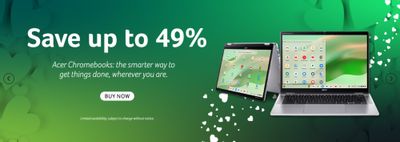 Acer Canada: Save up to 49% on Acer Chromebooks + More